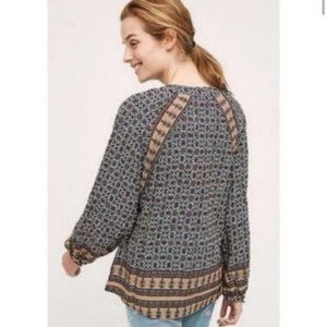 11 1 TYLHO Anthropologie anubia peasant top XS